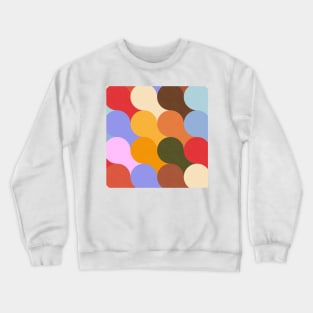 Groovy Geometric Decor - Retro Lava Bubbles No.002 / Cheerful Shades Crewneck Sweatshirt